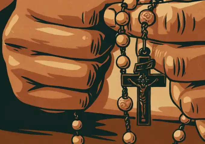 Hands Praying the Rosary Hands Praying the Rosary